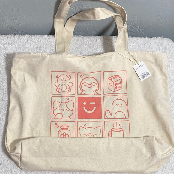 Miniso Handbags - Miniso Canvas Tote Bag NWT